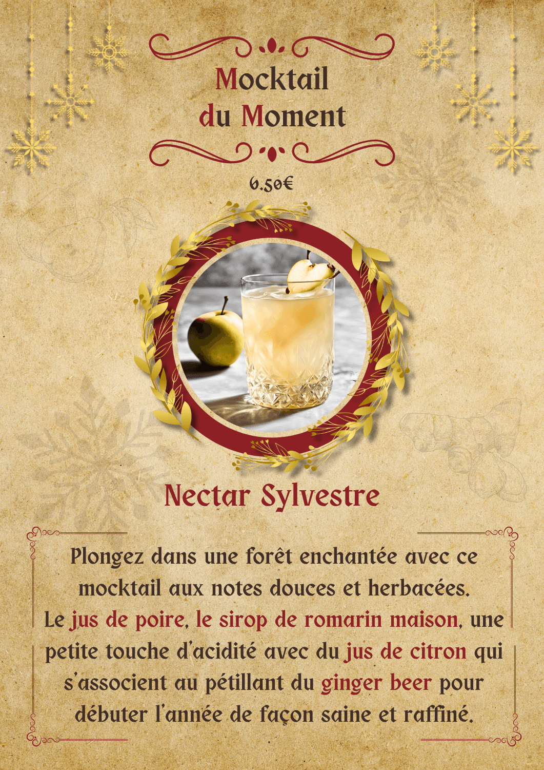 Mocktail du Moment  ( Le Nectar Sylvestre )