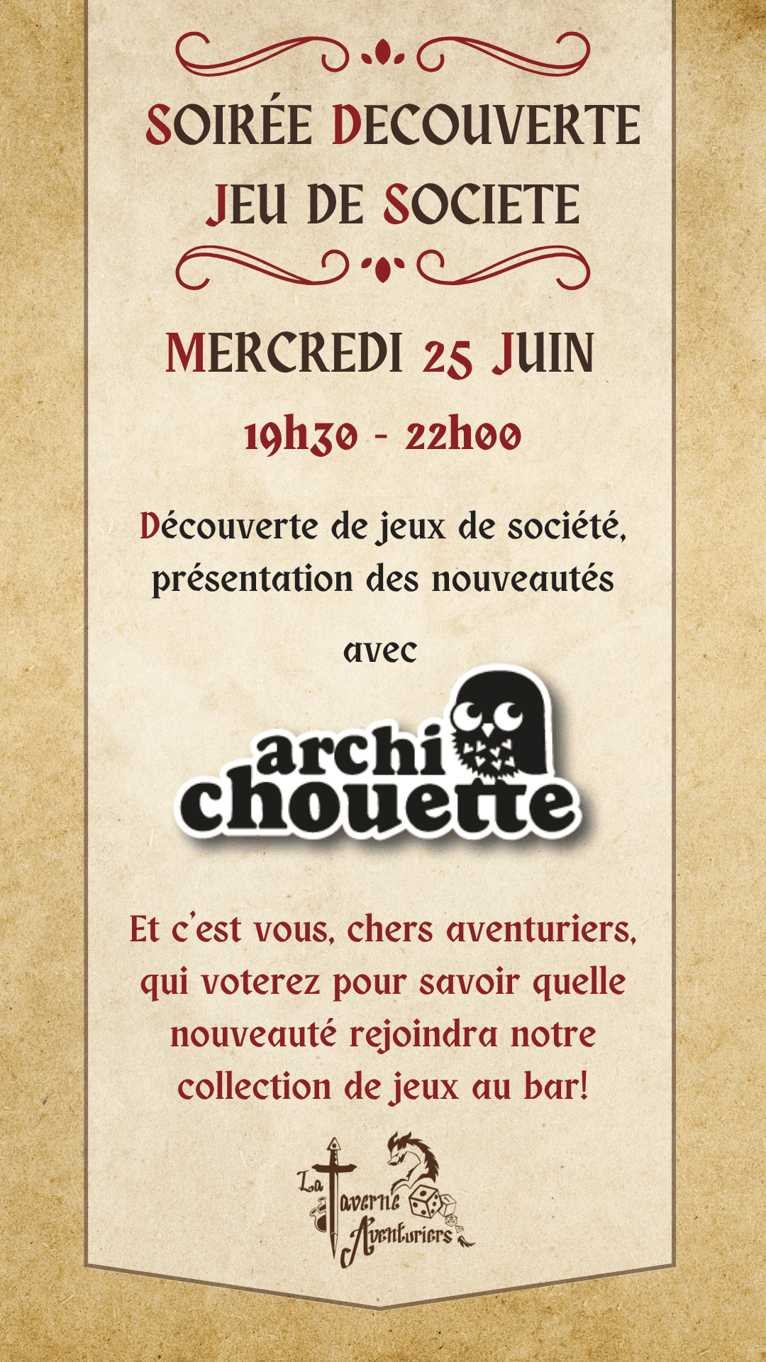 Soirée Découverte de Jeux de société