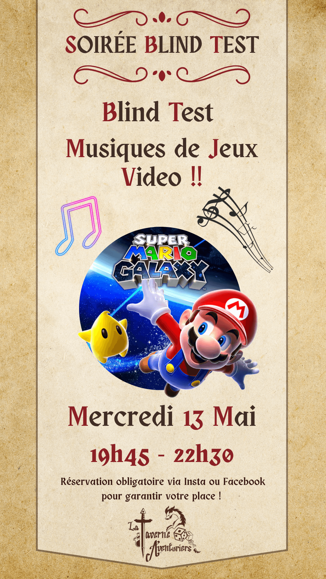 Soirée Blind Musique de Jeux Videos