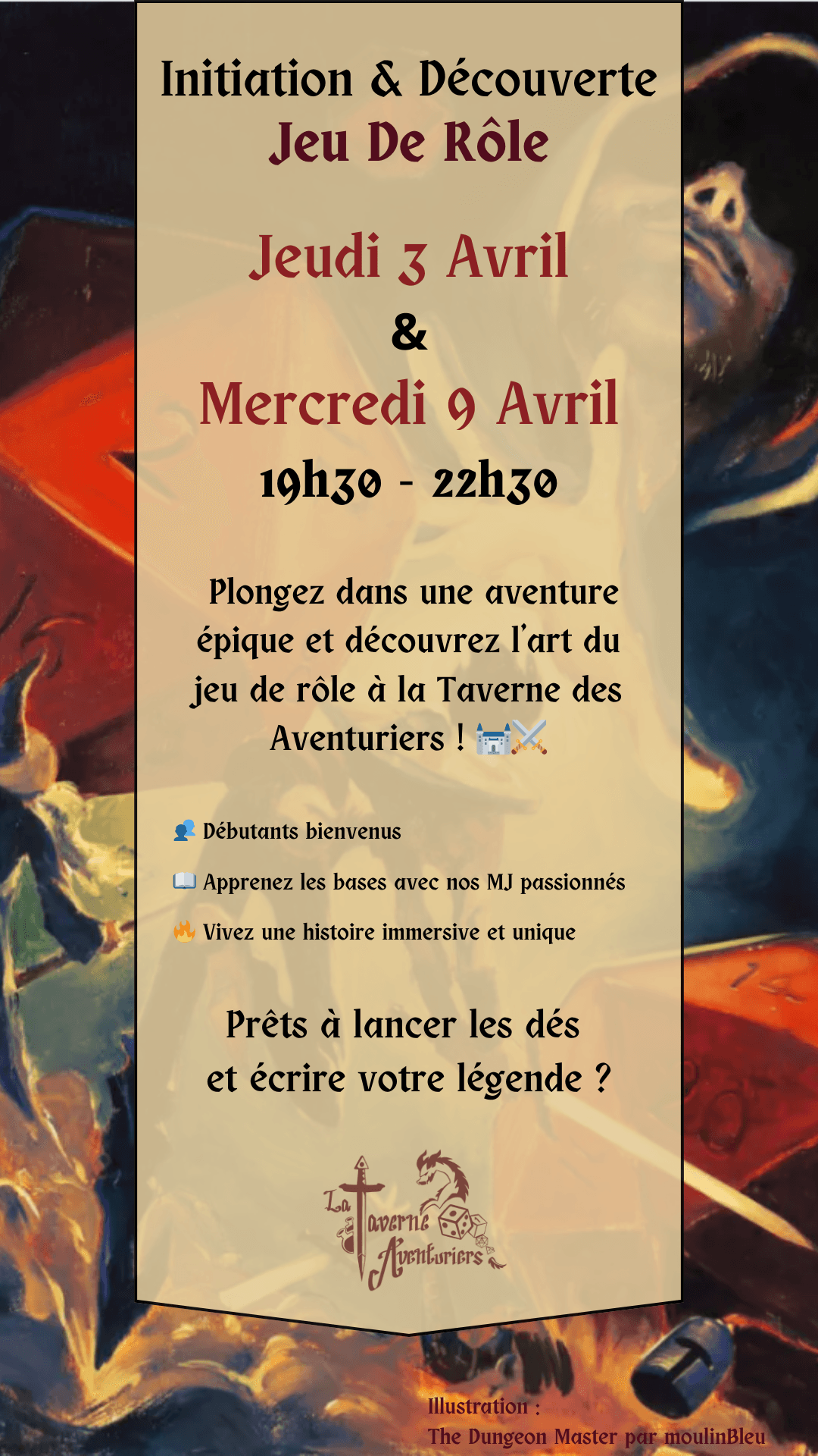 Soirée Initiation Jeu de Rôle