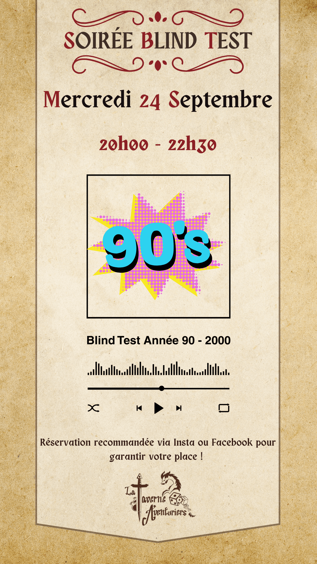 Soirée Blind Test 90-2000