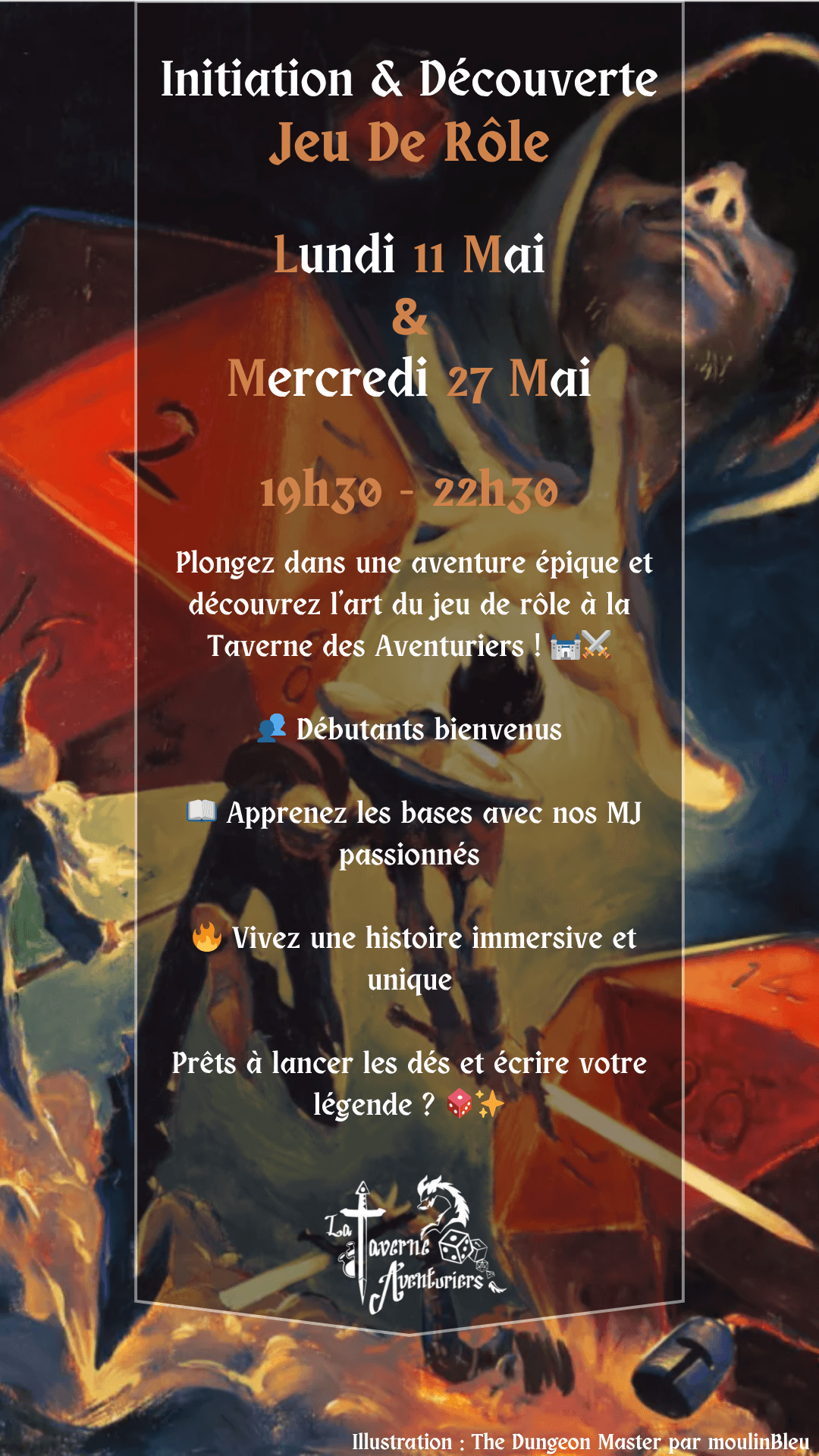Soirée Initiation Jeu de Rôle ( Mai 2026 )