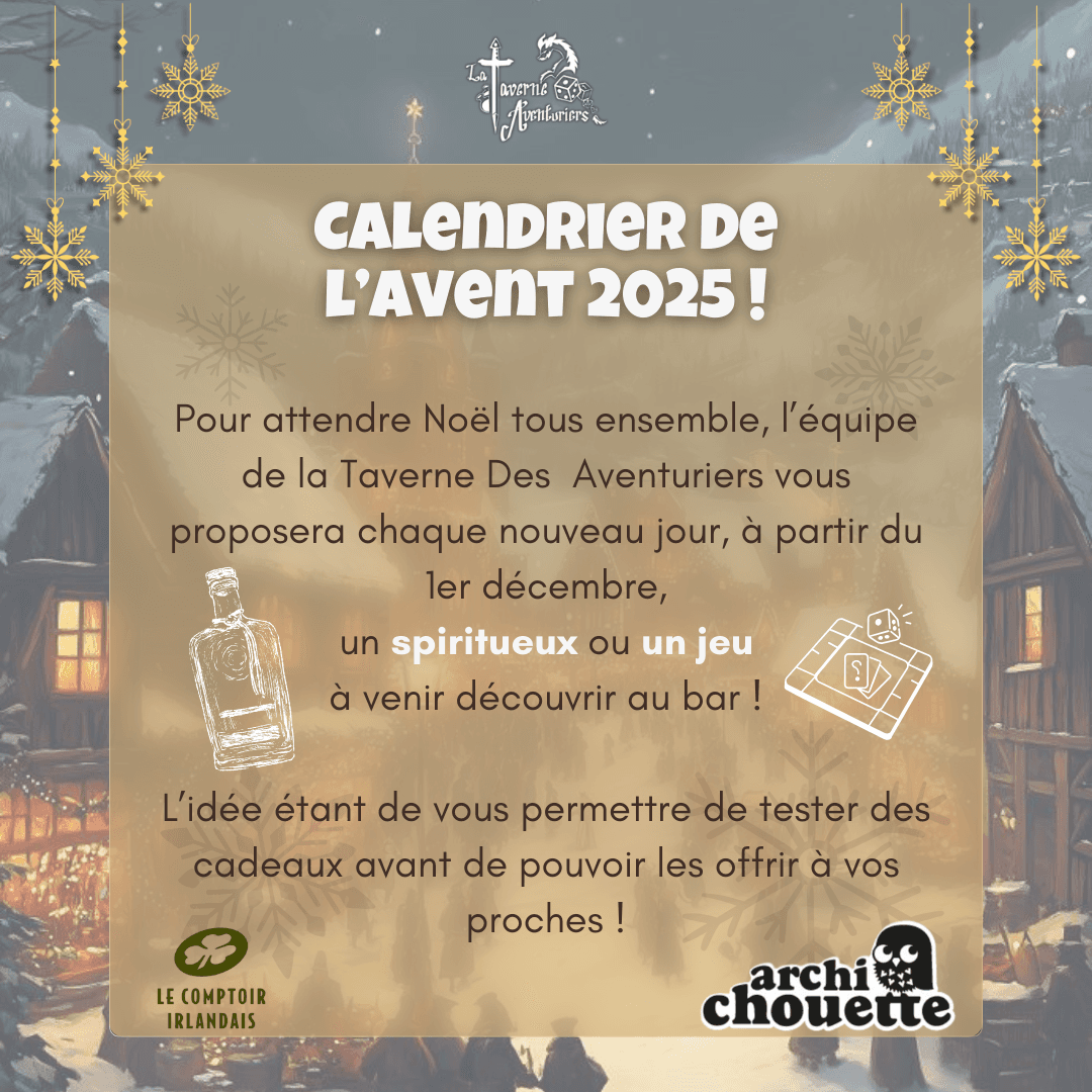 Calendrier de l'avent de la Taverne des Aventuriers